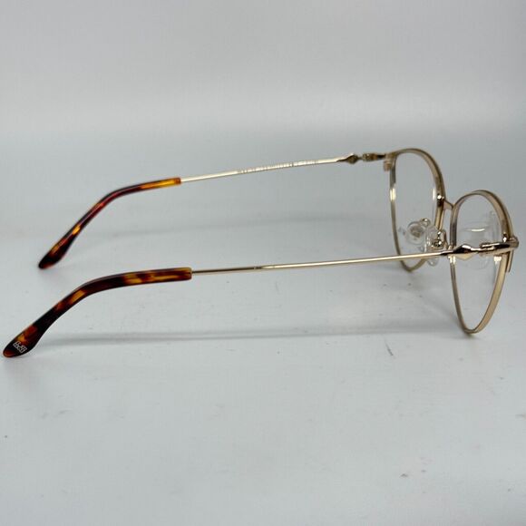 BCBG Maxazria Cat Eye Eyeglasses Frames 54 16 135 Arla Gold Tortoise H16851 - Picture 4 of 7